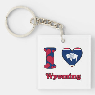Llavero Me encanta Wyoming