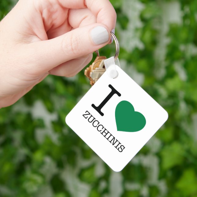 LLAVERO ME ENCANTA ZUCCHINIS (Mano)