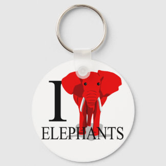 Llavero Me encantan las cadenas clave Elephants