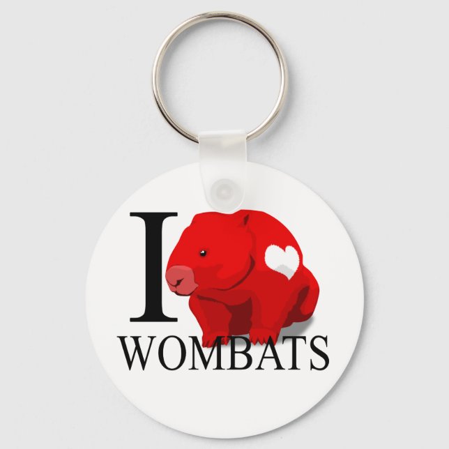 Llavero Me encantan las cadenas claves de Wombats (Anverso)