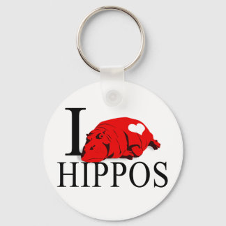 Llavero Me encantan las cadenas de discos Hippos