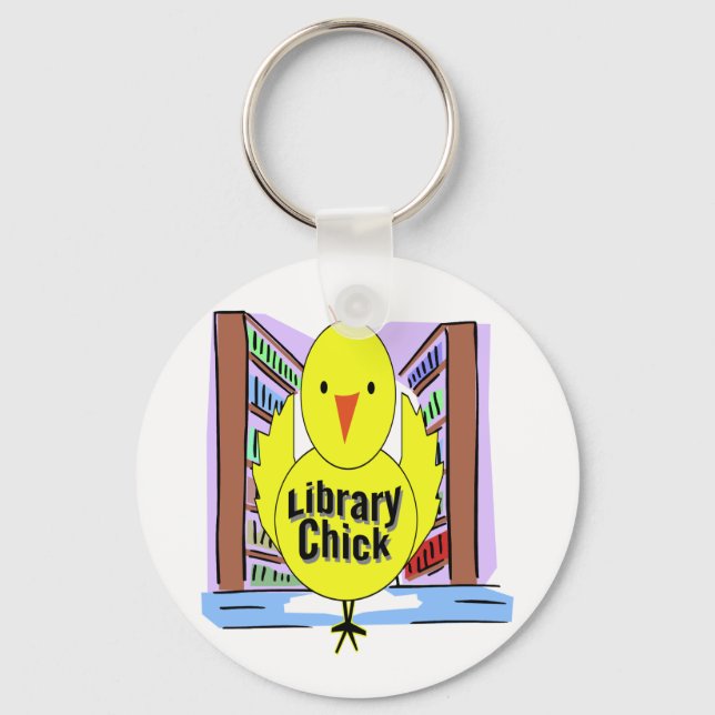 Llavero Me encantan las chicas de la biblioteca (Anverso)