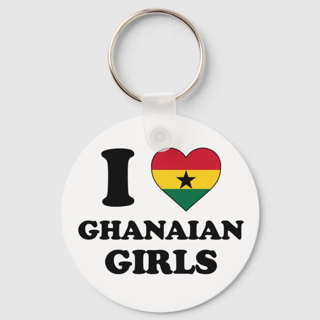 Llavero Me encantan las chicas ghanesas (Anverso)