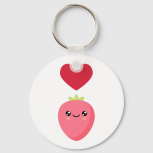 Llavero Me encantan las fresas