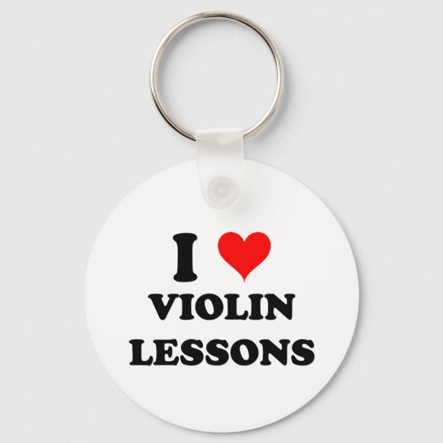 Llavero Me encantan las lecciones de violín (Anverso)