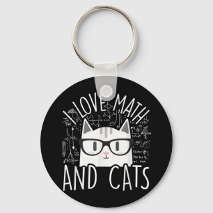 Llavero Me Encantan Las Matemáticas Y Los Gatos Cuidados G