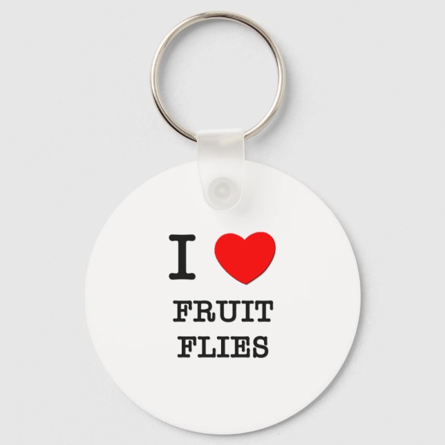 Llavero Me Encantan Las Moscas De Fruta (Anverso)