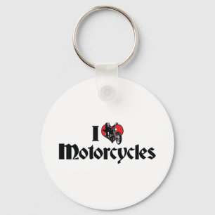 Llavero Me Encantan las Motocicletas del Corazón