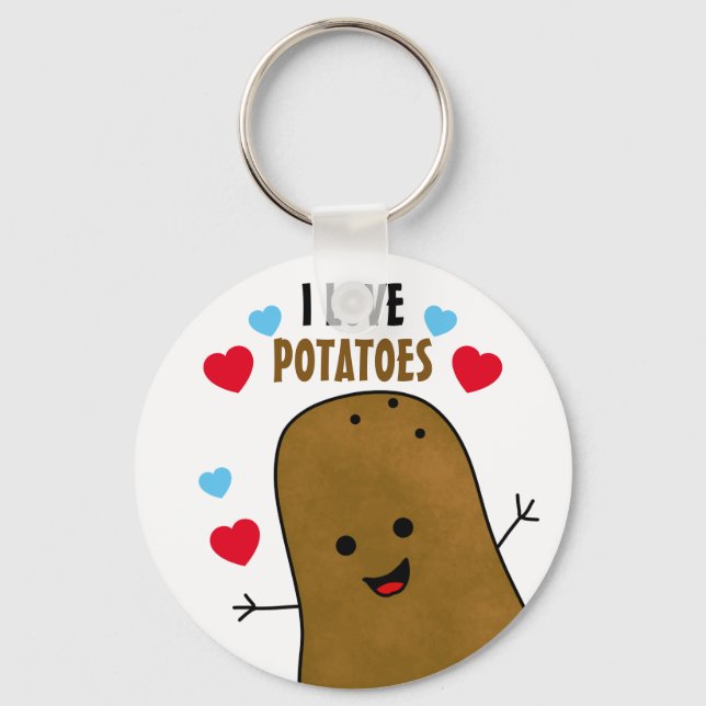 Llavero Me encantan las papas (Anverso)