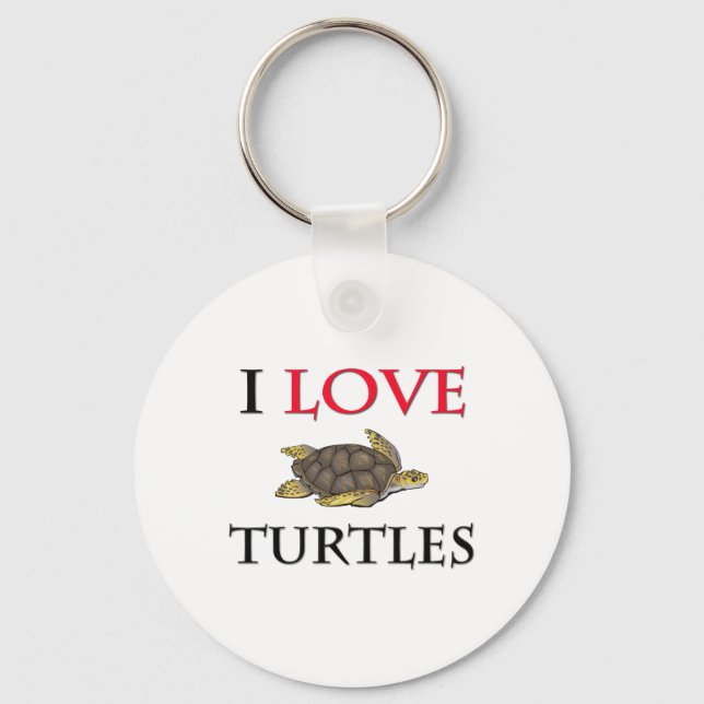 Llavero Me encantan las tortugas (Anverso)