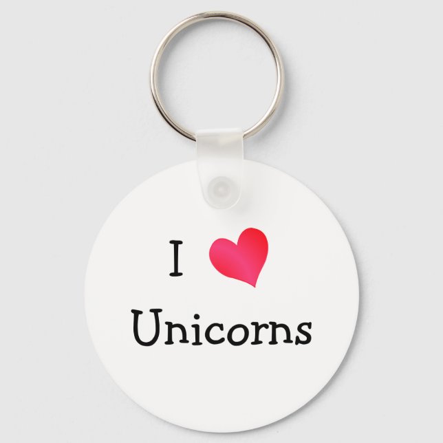 Llavero Me encantan las Unicornios (Anverso)