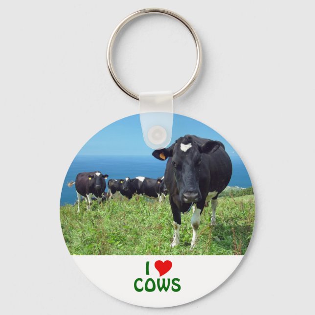 Llavero Me encantan las vacas (Anverso)