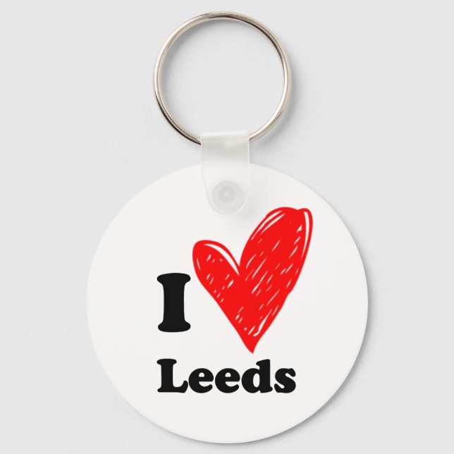 Llavero Me encantan Leeds (Anverso)