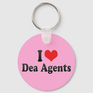 Llavero Me encantan los agentes de Dea