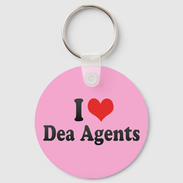 Llavero Me encantan los agentes de Dea (Anverso)