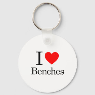 Llavero Me encantan los bancos