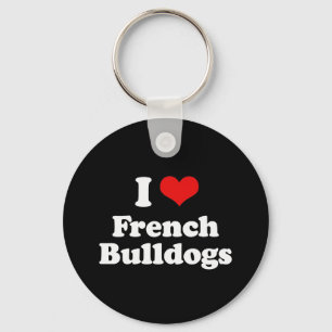 Llavero Me encantan los Bulldoges franceses