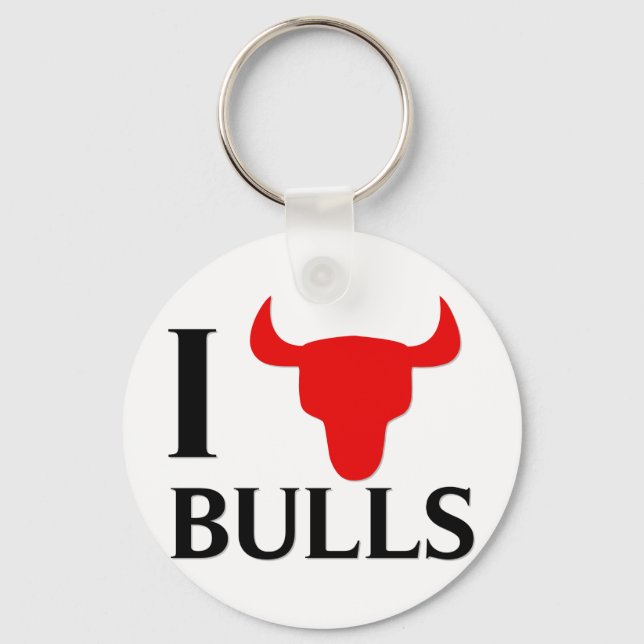 Llavero Me encantan los Bulls (Anverso)