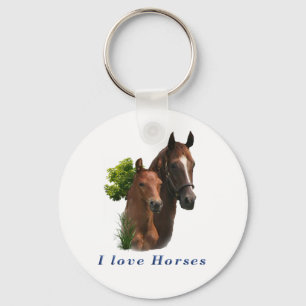Llavero Me encantan los caballos