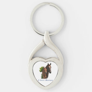 Llavero Me encantan los caballos