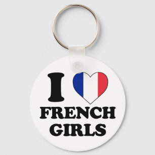 Llavero Me encantan los chicas franceses