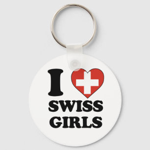 Llavero Me encantan los chicas suizos