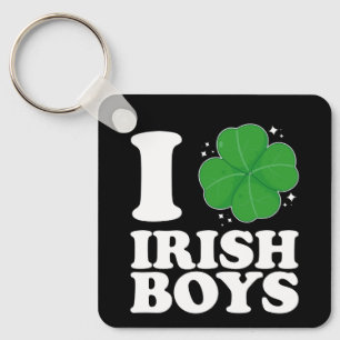 Llavero Me encantan los chicos irlandeses Shamrock Heart S