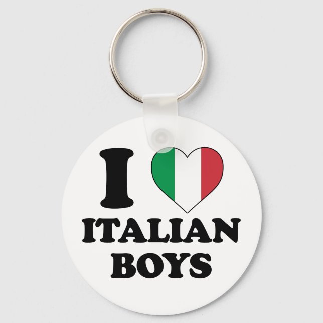 Llavero Me encantan los chicos italianos (Anverso)