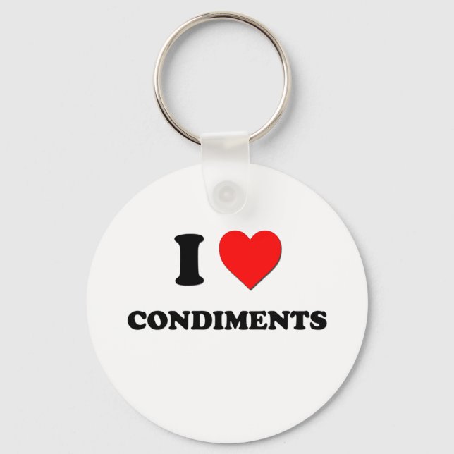 Llavero Me Encantan Los Condimentos ( Comida ) (Anverso)