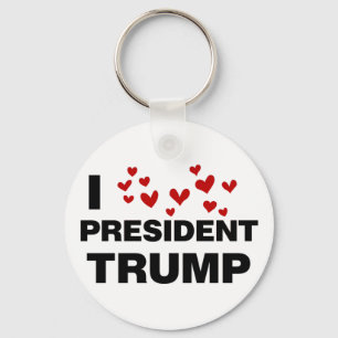 Llavero Me encantan los corazones del presidente Trump