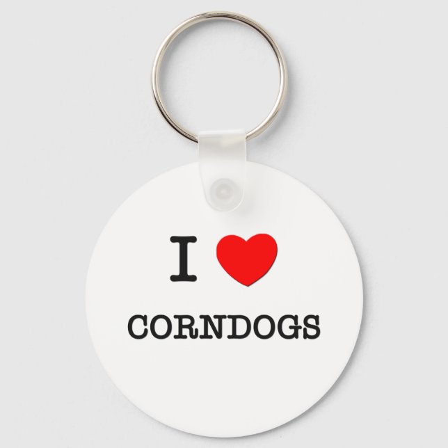 Llavero Me encantan los CORNDOGS ( comida ) (Anverso)