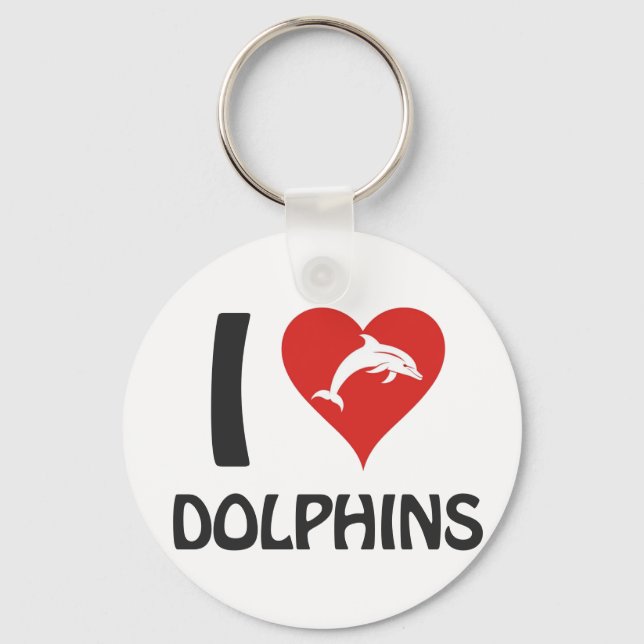 Llavero Me encantan los delfines (Anverso)