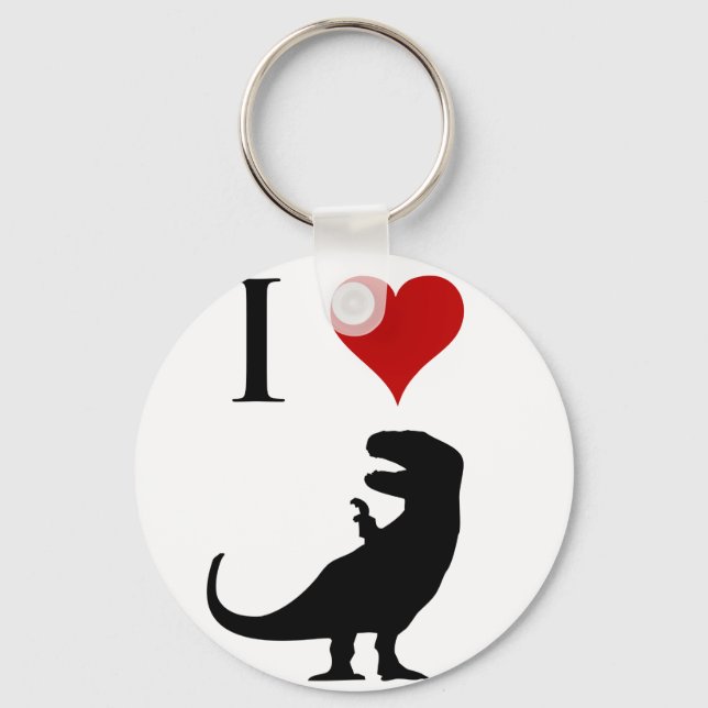 Llavero Me encantan los dinosaurios - T-Rex (Anverso)