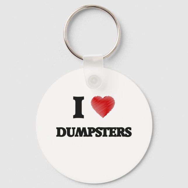 Llavero Me encantan los Dumpsters (Anverso)