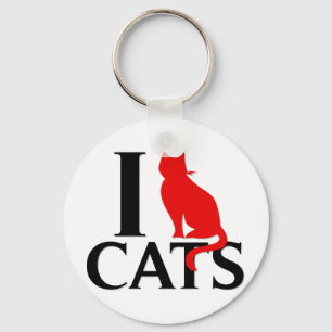 Llavero Me encantan los gatos