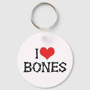 Llavero Me encantan los huesos cardíacos - amante de la ar
