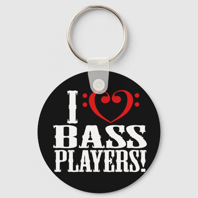 Llavero ¡Me Encantan Los Jugadores De Bass! (Anverso)