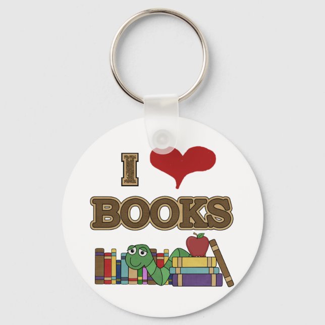 Llavero Me encantan los libros (Anverso)