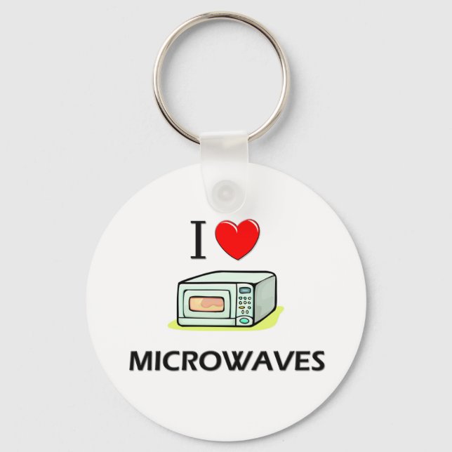 Llavero Me encantan los microondas (Anverso)
