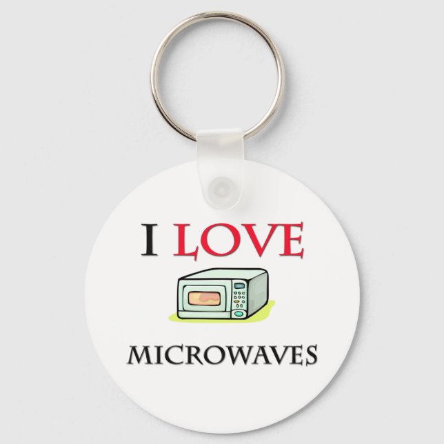 Llavero Me encantan los microondas (Anverso)