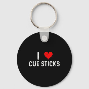Llavero Me Encantan Los Palos De Cue - Corazón - Billar Do