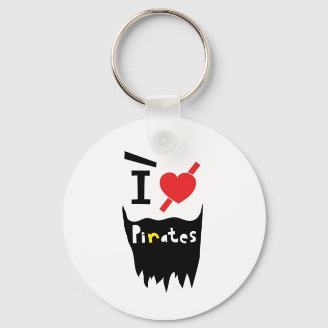 Llavero Me encantan los piratas (Anverso)