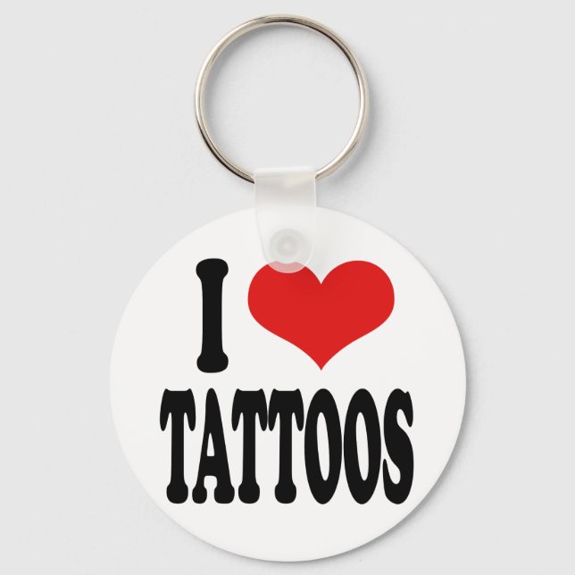Llavero Me encantan los tatuajes (Anverso)