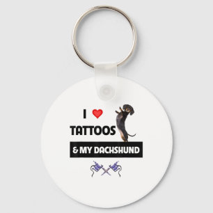 Llavero Me Encantan Los Tatuajes Y Mi Dachshund Dog Tattoo
