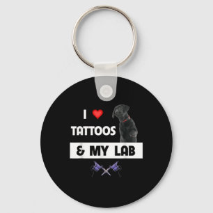 Llavero Me Encantan Los Tatuajes Y Mi Labrador Recuperador