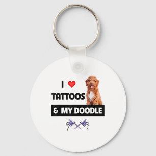 Llavero Me Encantan Los Tatuajes Y Mi Perro Dorado Tattooo