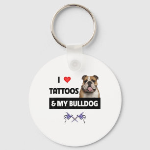 Llavero Me Encantan Los Tatuajes Y Mi Tatuaje De Perro De