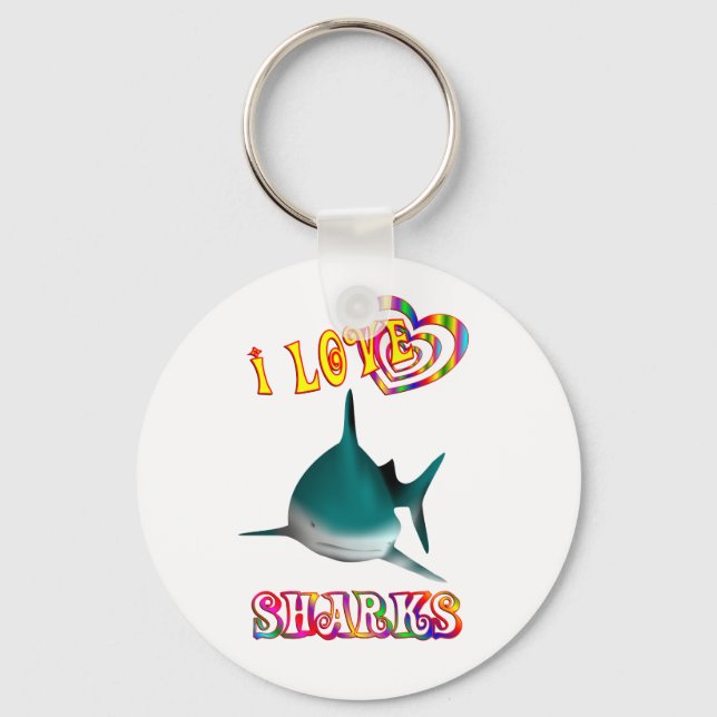 LLAVERO ME ENCANTAN LOS TIBURONES (Anverso)