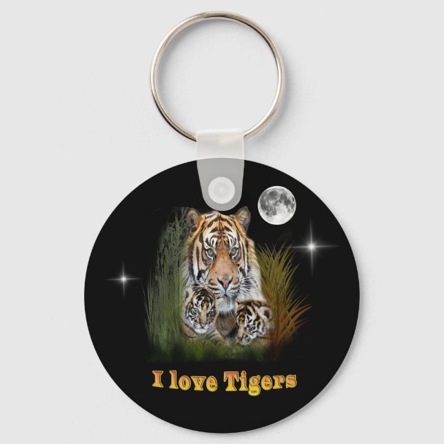 Llavero Me encantan los Tigres (Anverso)