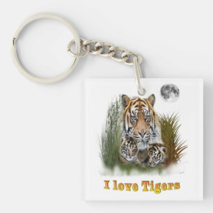 Llavero Me encantan los Tigres